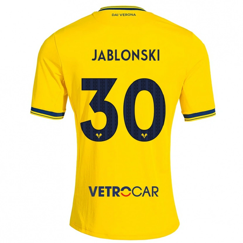 Danxen Mulher Camisola Darvin Jablonski #30 Amarelo Vermelho Alternativa 2026/27 Camisa Brasil