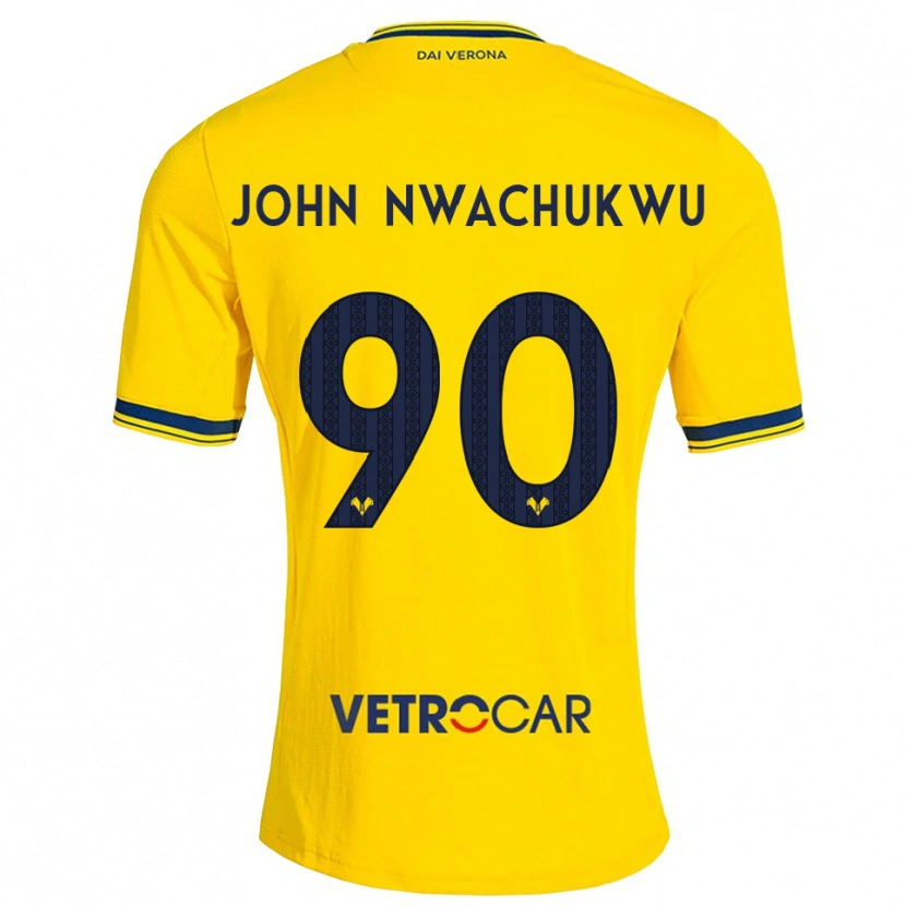 Danxen Mulher Camisola Samuel John Nwachukwu #90 Amarelo Vermelho Alternativa 2026/27 Camisa Brasil