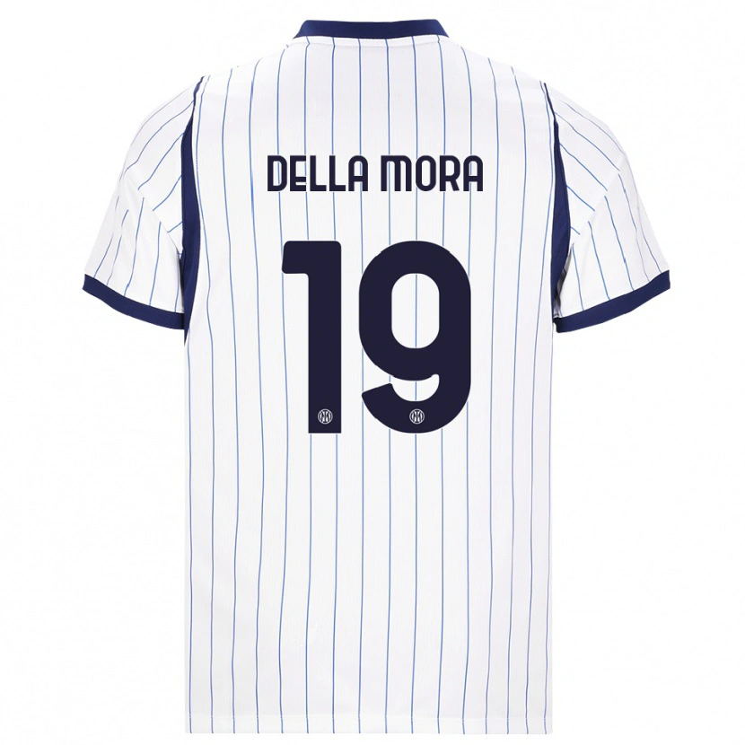 Danxen Mulher Camisola Tommaso Della Mora #19 Branco Azul Marinho Alternativa 2026/27 Camisa Brasil