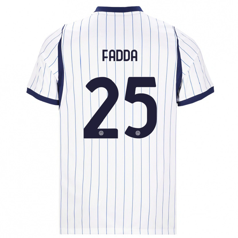 Danxen Mulher Camisola Paola Fadda #25 Branco Azul Marinho Alternativa 2026/27 Camisa Brasil
