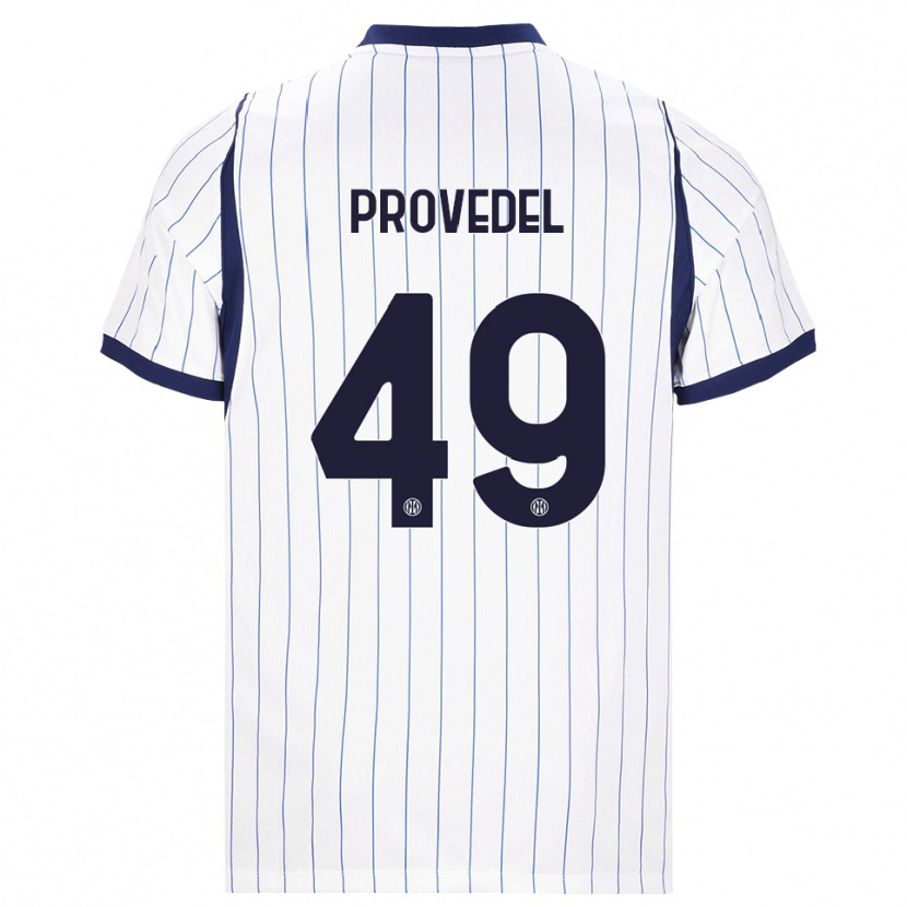 Danxen Mulher Camisola Ivan Provedel #49 Branco Azul Marinho Alternativa 2026/27 Camisa Brasil