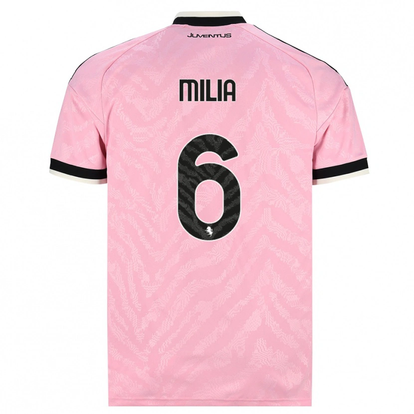 Danxen Mulher Camisola Nicolò Milia #6 Preto Rosa Alternativa 2026/27 Camisa Brasil