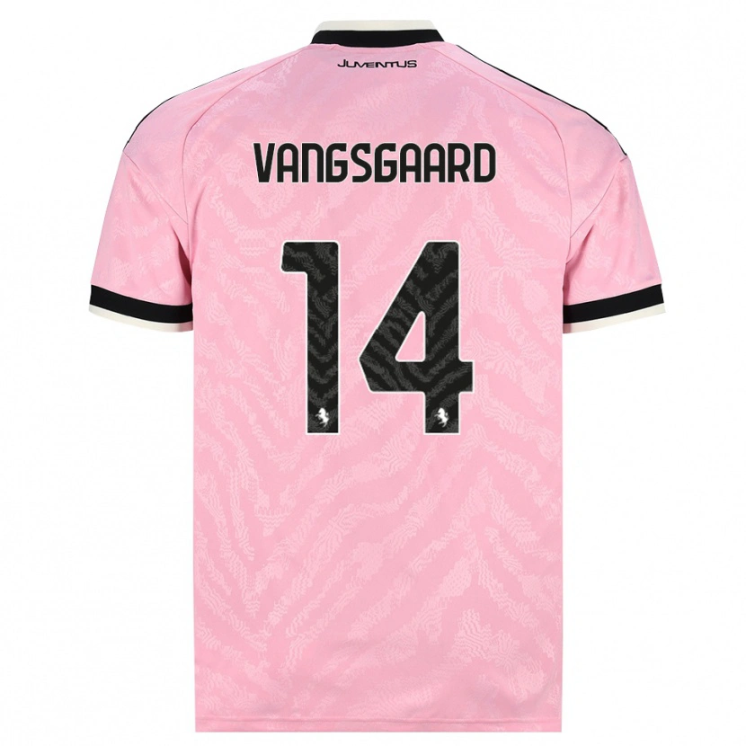 Danxen Mulher Camisola Amalie Jørgensen Vangsgaard #14 Preto Rosa Alternativa 2026/27 Camisa Brasil