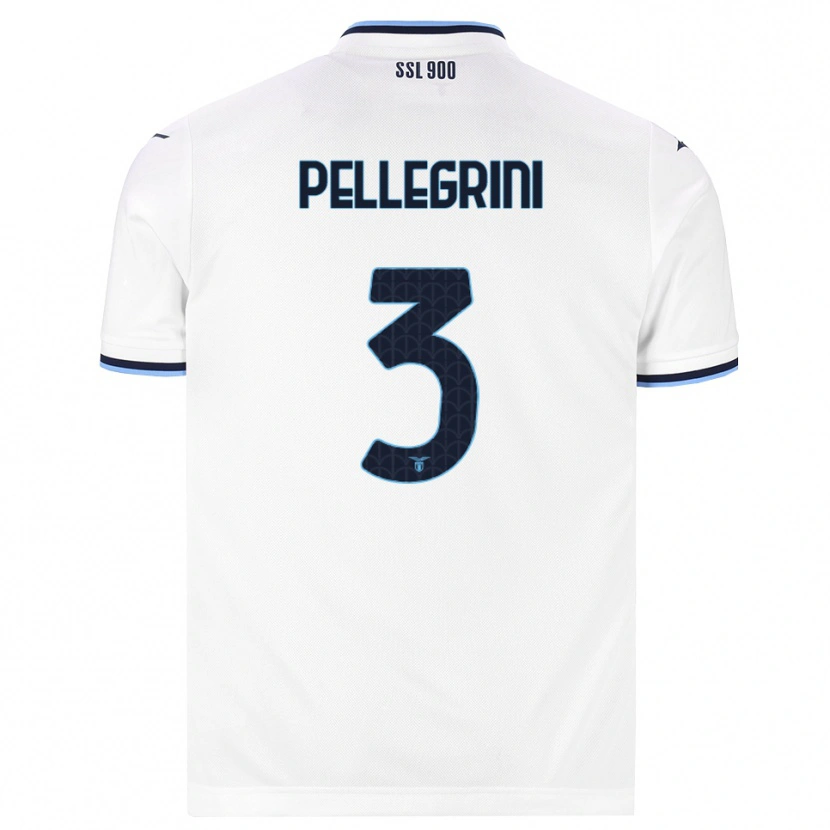 Danxen Mulher Camisola Luca Pellegrini #3 Branco Azul Marinho Alternativa 2026/27 Camisa Brasil