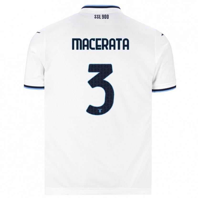 Danxen Mulher Camisola Francesco Macerata #3 Branco Azul Marinho Alternativa 2026/27 Camisa Brasil