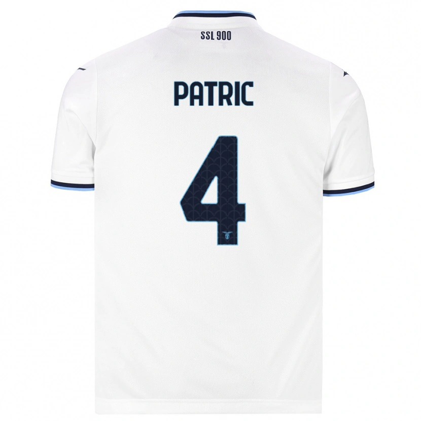 Danxen Mulher Camisola Patricio Gabarrón Gil #4 Branco Azul Marinho Alternativa 2026/27 Camisa Brasil