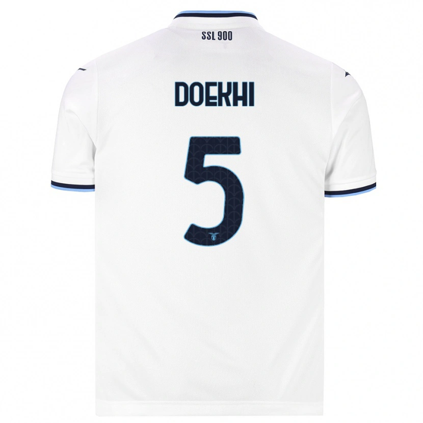 Danxen Mulher Camisola Danilho Doekhi #5 Branco Azul Marinho Alternativa 2026/27 Camisa Brasil