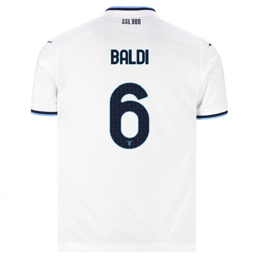 Danxen Mulher Camisola Mattia Santagostino Baldi #6 Branco Azul Marinho Alternativa 2026/27 Camisa Brasil