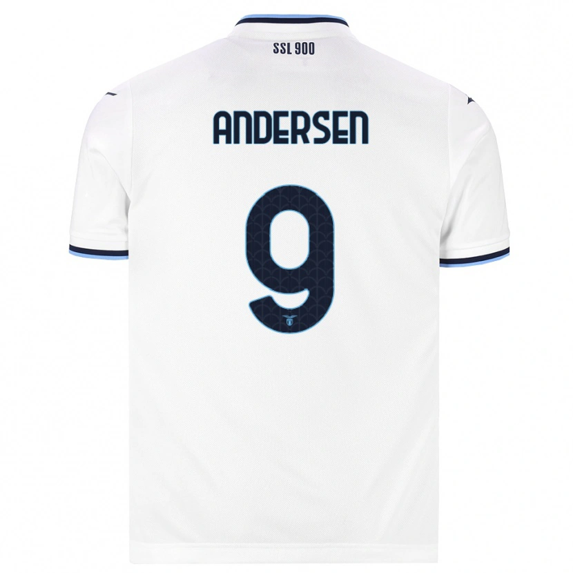 Danxen Mulher Camisola Signe Holt Andersen #9 Branco Azul Marinho Alternativa 2026/27 Camisa Brasil