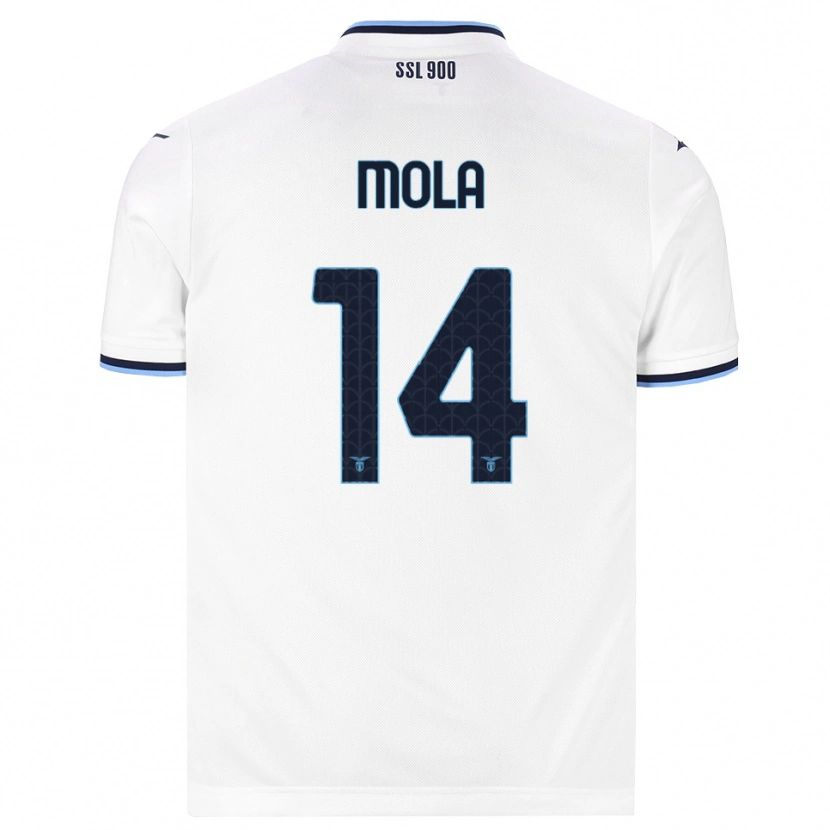 Danxen Mulher Camisola Tommaso Mola #14 Branco Azul Marinho Alternativa 2026/27 Camisa Brasil
