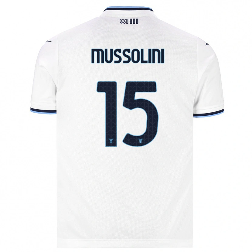 Danxen Mulher Camisola Romano Floriani Mussolini #15 Branco Azul Marinho Alternativa 2026/27 Camisa Brasil