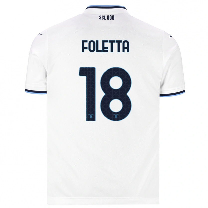 Danxen Mulher Camisola Isabella Foletta #18 Branco Azul Marinho Alternativa 2026/27 Camisa Brasil