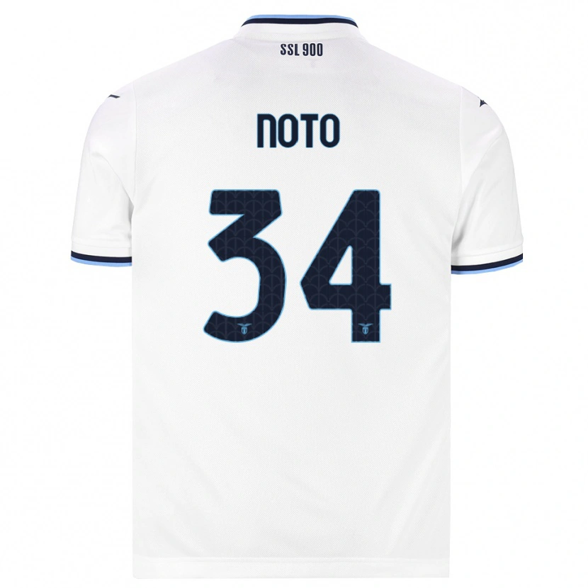 Danxen Mulher Camisola Pierpaolo Noto #34 Branco Azul Marinho Alternativa 2026/27 Camisa Brasil