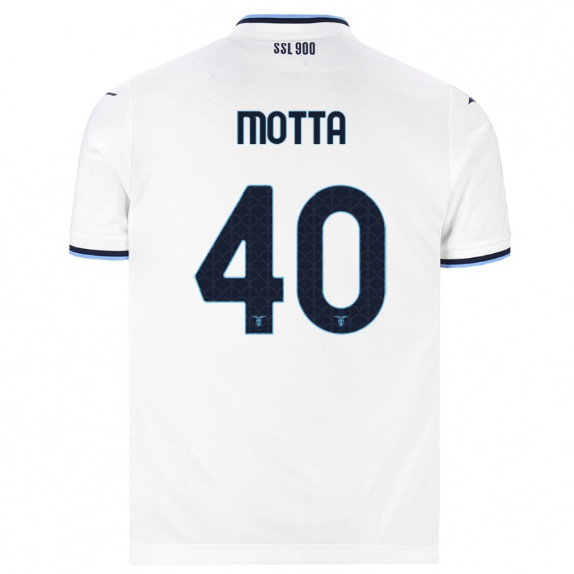 Danxen Mulher Camisola Edoardo Motta #40 Branco Azul Marinho Alternativa 2026/27 Camisa Brasil