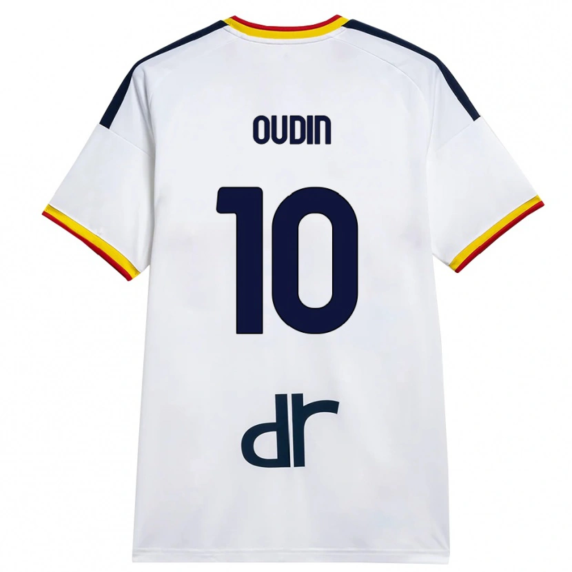 Danxen Mulher Camisola Rémi Oudin #10 Branco Amarelo Vermelho Alternativa 2026/27 Camisa Brasil
