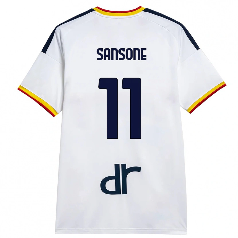 Danxen Mulher Camisola Nicola Sansone #11 Branco Amarelo Vermelho Alternativa 2026/27 Camisa Brasil