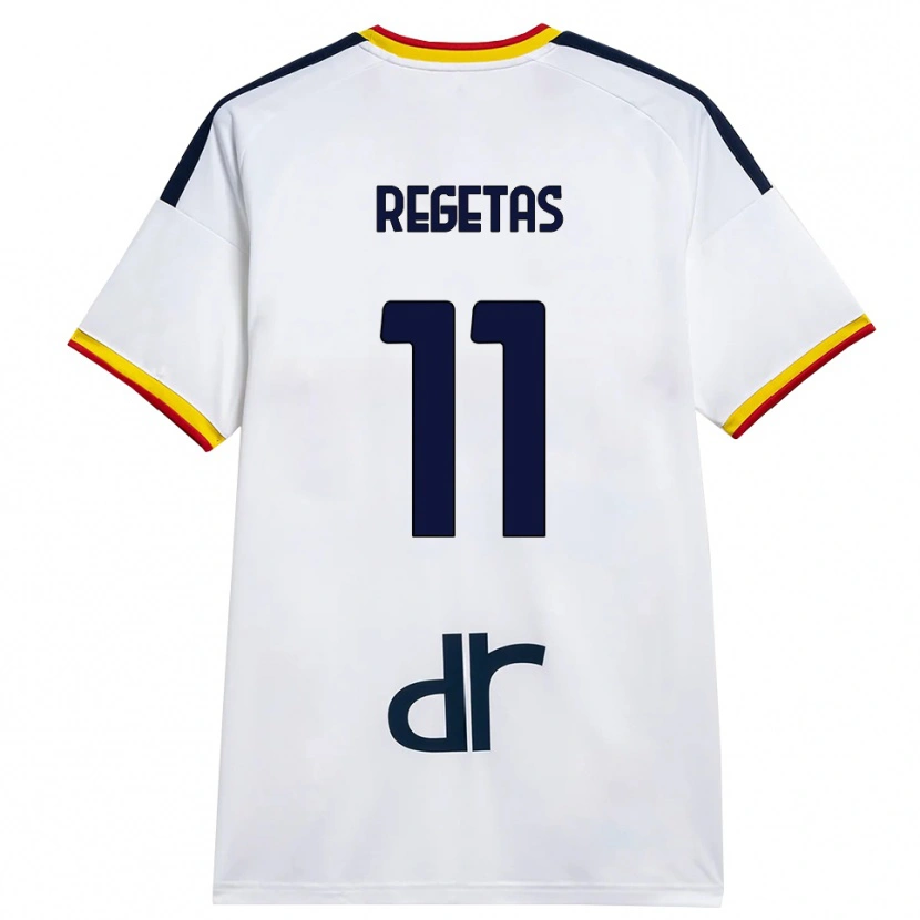 Danxen Mulher Camisola Domagoj Regetas #11 Branco Amarelo Vermelho Alternativa 2026/27 Camisa Brasil