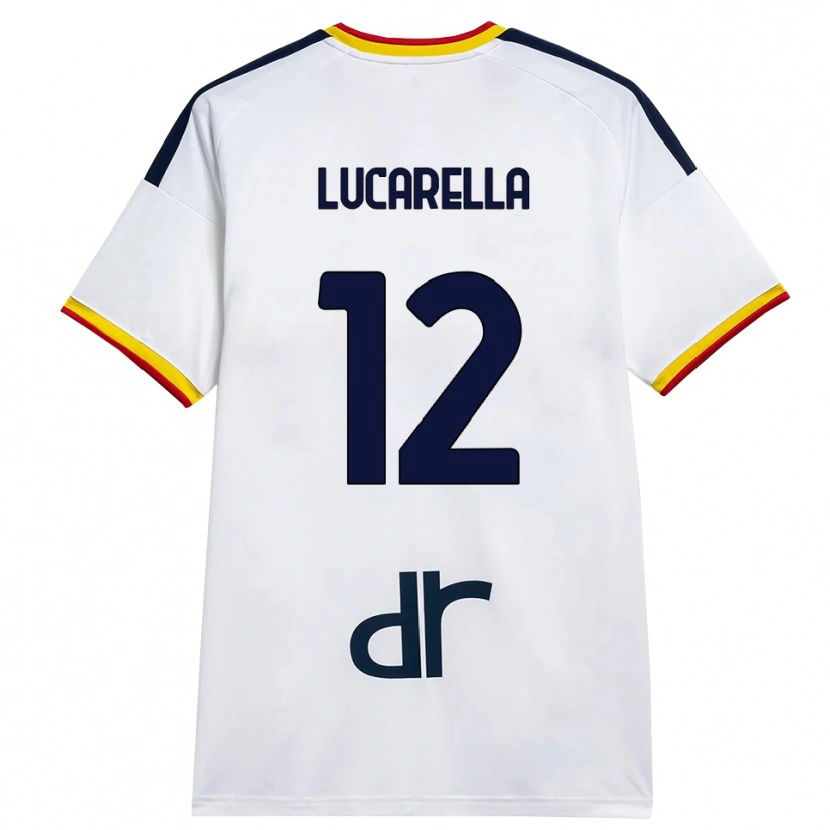 Danxen Mulher Camisola Andrea Lucarella #12 Branco Amarelo Vermelho Alternativa 2026/27 Camisa Brasil