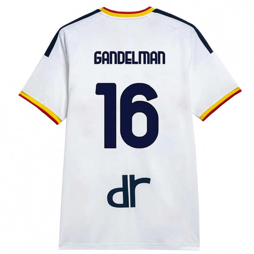 Danxen Mulher Camisola Omri Gandelman #16 Branco Amarelo Vermelho Alternativa 2026/27 Camisa Brasil