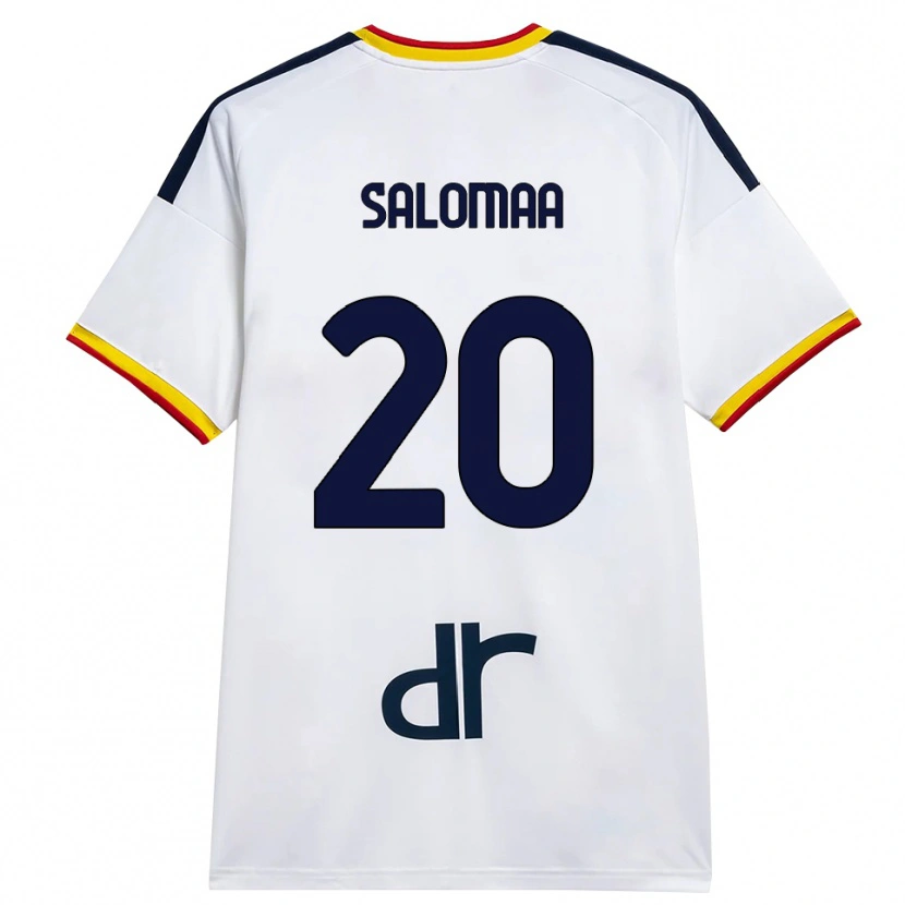 Danxen Mulher Camisola Henri Salomaa #20 Branco Amarelo Vermelho Alternativa 2026/27 Camisa Brasil