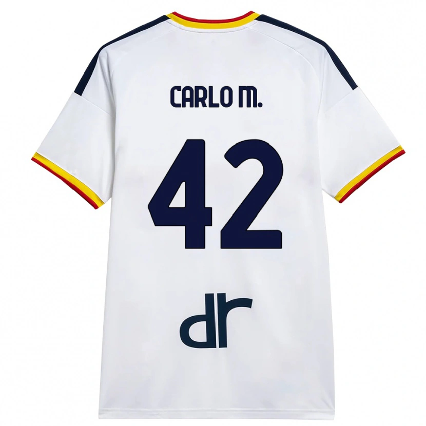 Danxen Mulher Camisola Carlo Mariano #42 Branco Amarelo Vermelho Alternativa 2026/27 Camisa Brasil