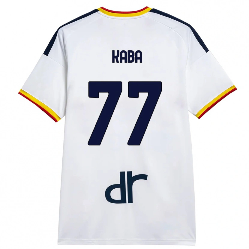 Danxen Mulher Camisola Mohamed Kaba #77 Branco Amarelo Vermelho Alternativa 2026/27 Camisa Brasil