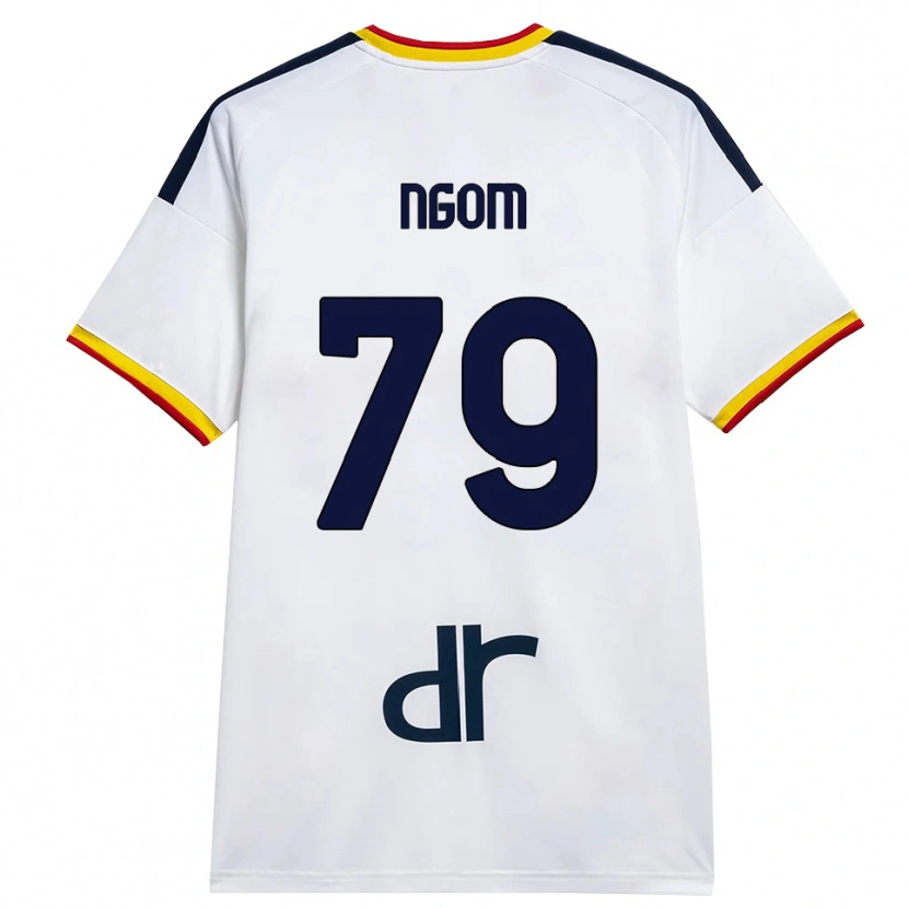 Danxen Mulher Camisola Oumar Ngom #79 Branco Amarelo Vermelho Alternativa 2026/27 Camisa Brasil