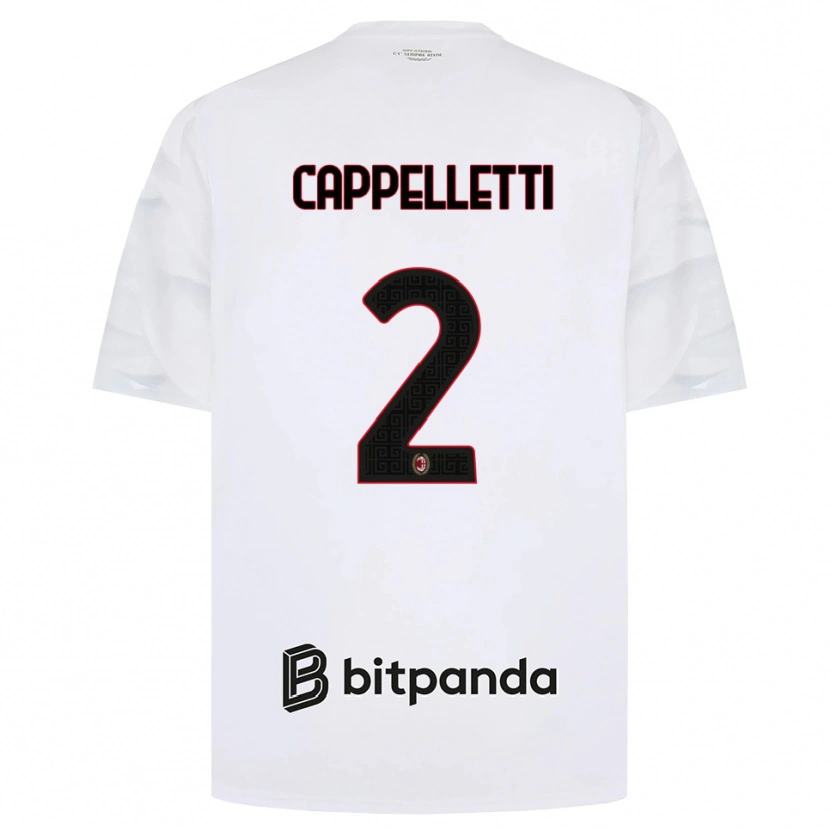 Danxen Mulher Camisola Mattia Cappelletti #2 Branco Vermelho Preto Alternativa 2026/27 Camisa Brasil