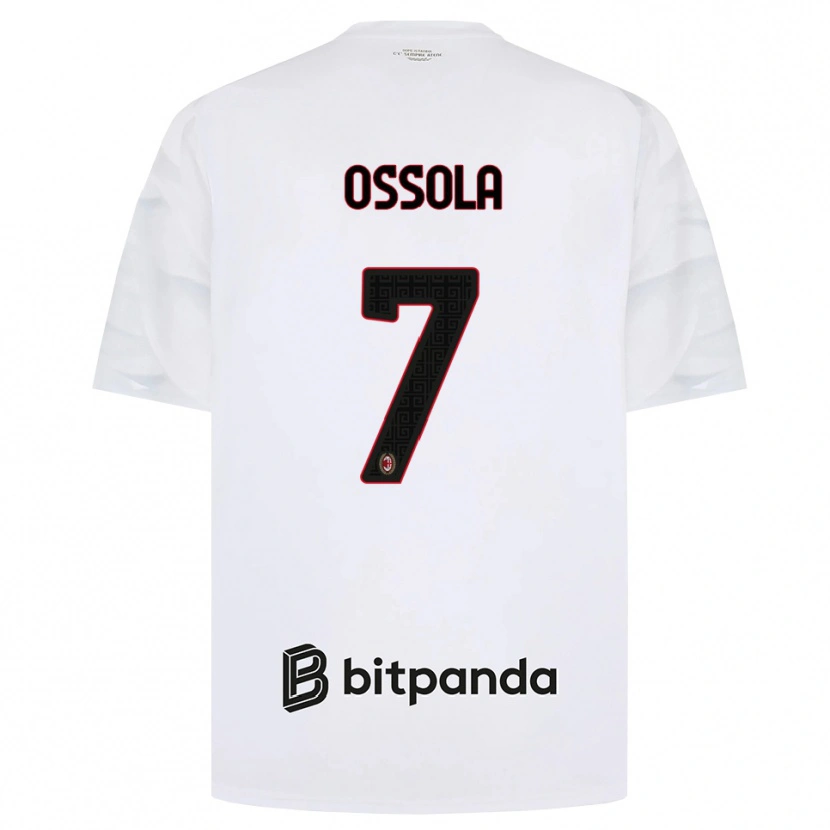 Danxen Mulher Camisola Lorenzo Ossola #7 Branco Vermelho Preto Alternativa 2026/27 Camisa Brasil
