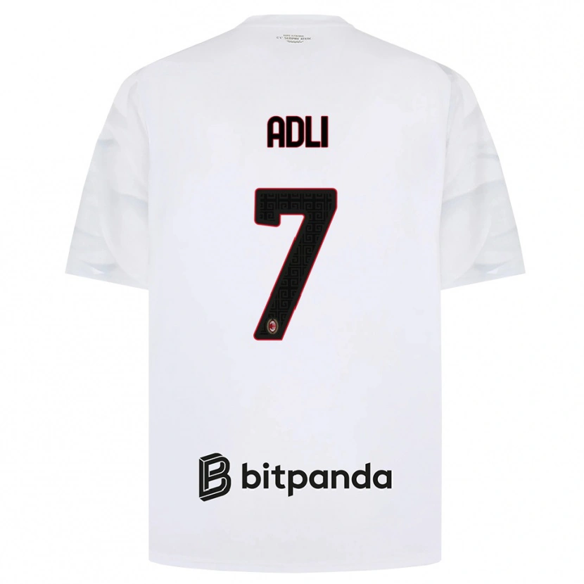 Danxen Mulher Camisola Yacine Adli #7 Branco Vermelho Preto Alternativa 2026/27 Camisa Brasil