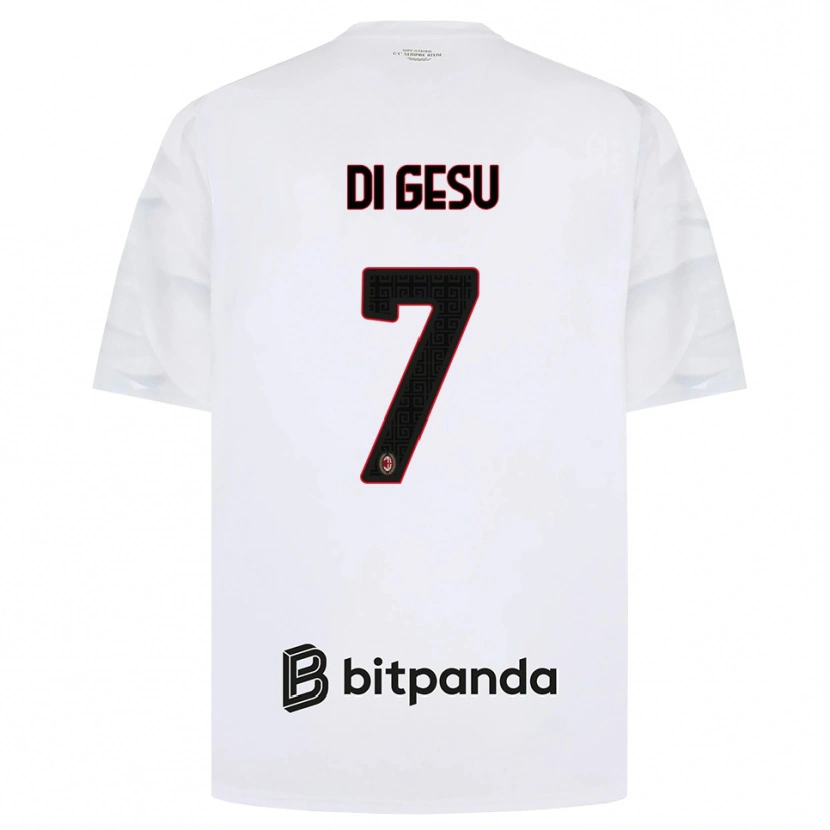 Danxen Mulher Camisola Enrico Di Gesu #7 Branco Vermelho Preto Alternativa 2026/27 Camisa Brasil