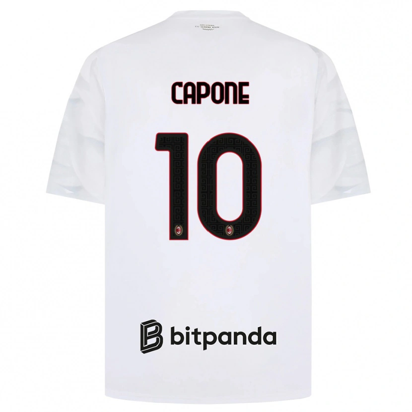 Danxen Mulher Camisola Andrea Capone #10 Branco Vermelho Preto Alternativa 2026/27 Camisa Brasil