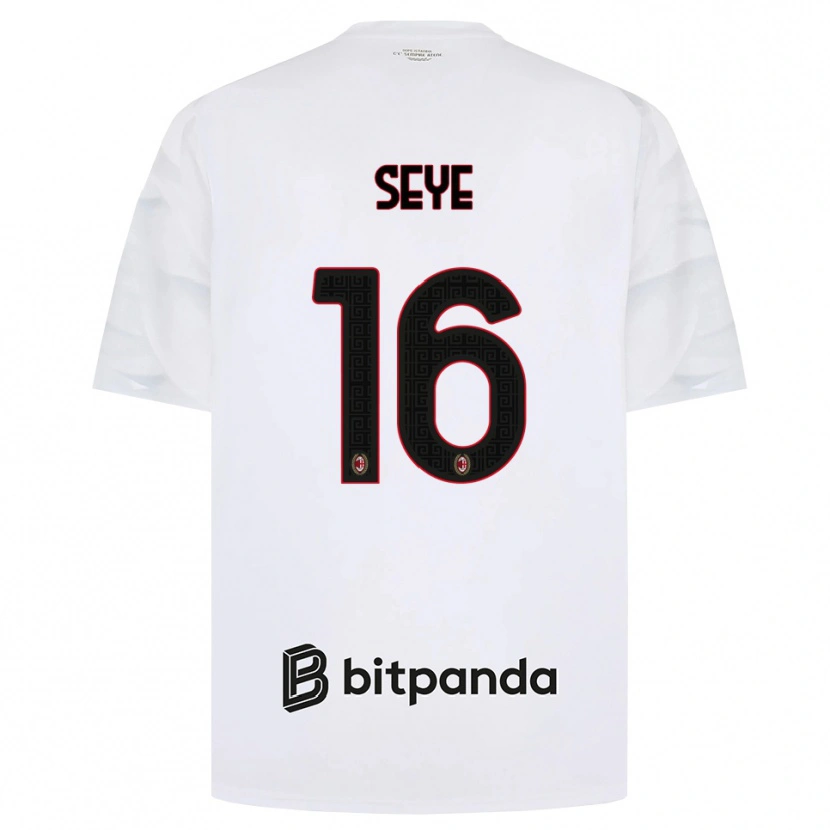 Danxen Mulher Camisola Abdou Seye #16 Branco Vermelho Preto Alternativa 2026/27 Camisa Brasil