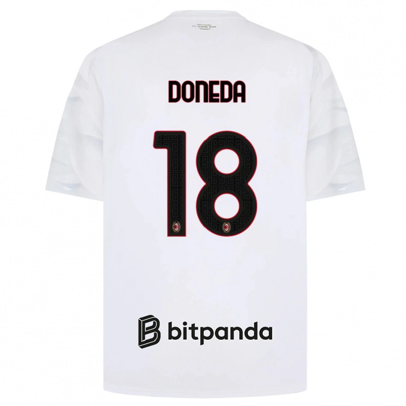 Danxen Mulher Camisola Paolo Doneda #18 Branco Vermelho Preto Alternativa 2026/27 Camisa Brasil