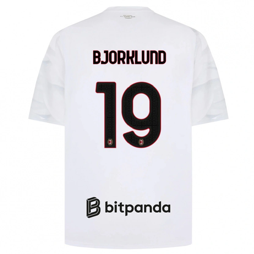 Danxen Mulher Camisola Lukas Bjorklund #19 Branco Vermelho Preto Alternativa 2026/27 Camisa Brasil