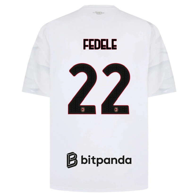 Danxen Mulher Camisola Noemi Fedele #22 Branco Vermelho Preto Alternativa 2026/27 Camisa Brasil