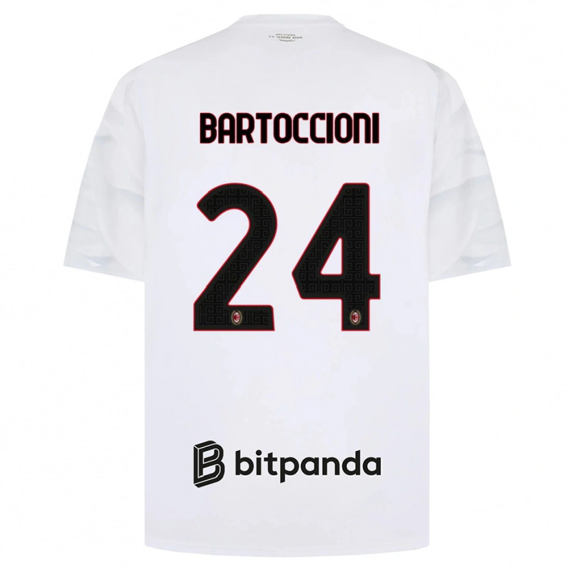 Danxen Mulher Camisola Andrea Bartoccioni #24 Branco Vermelho Preto Alternativa 2026/27 Camisa Brasil