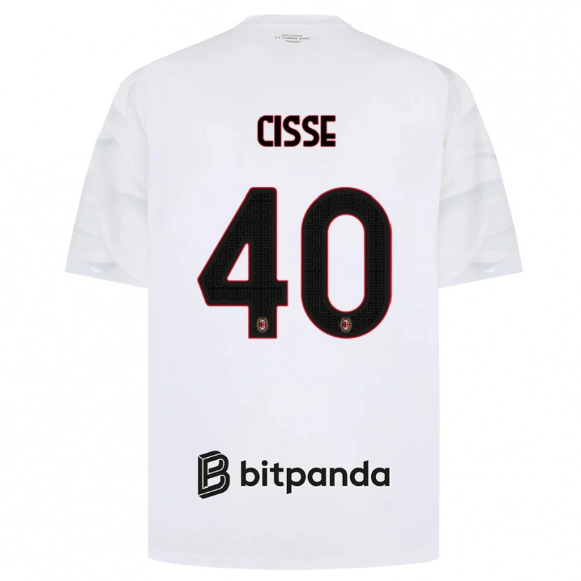 Danxen Mulher Camisola El Hadji Malick Cissé #40 Branco Vermelho Preto Alternativa 2026/27 Camisa Brasil