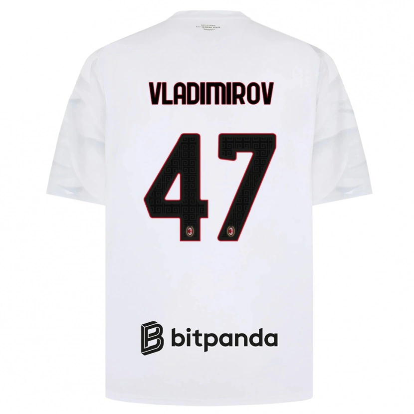 Danxen Mulher Camisola Valeri Vladimirov #47 Branco Vermelho Preto Alternativa 2026/27 Camisa Brasil