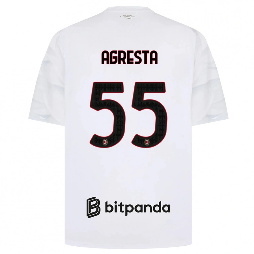 Danxen Mulher Camisola Stefano Agresta #55 Branco Vermelho Preto Alternativa 2026/27 Camisa Brasil