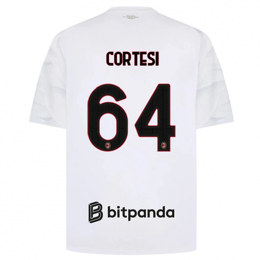 Danxen Mulher Camisola Selena Cortesi #64 Branco Vermelho Preto Alternativa 2026/27 Camisa Brasil