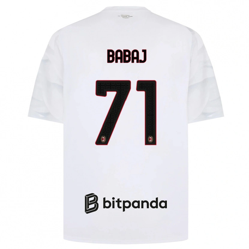 Danxen Mulher Camisola Aron Babaj #71 Branco Vermelho Preto Alternativa 2026/27 Camisa Brasil