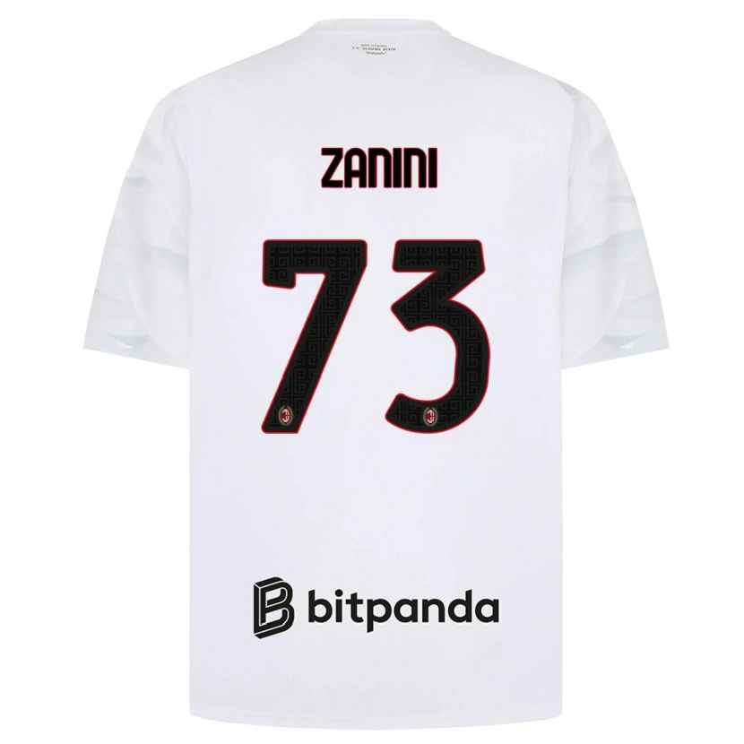 Danxen Mulher Camisola Paola Zanini #73 Branco Vermelho Preto Alternativa 2026/27 Camisa Brasil