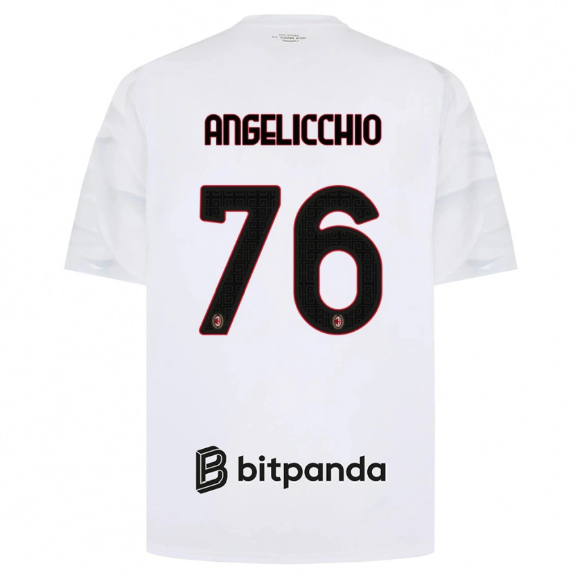 Danxen Mulher Camisola Mattia Angelicchio #76 Branco Vermelho Preto Alternativa 2026/27 Camisa Brasil