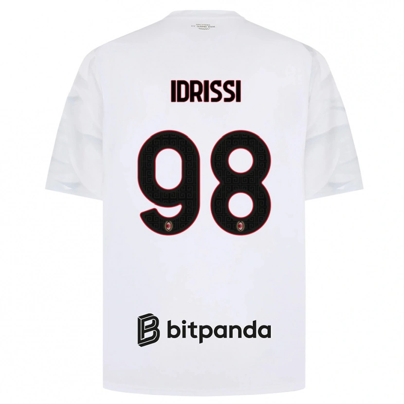 Danxen Mulher Camisola Yahya Idrissi #98 Branco Vermelho Preto Alternativa 2026/27 Camisa Brasil