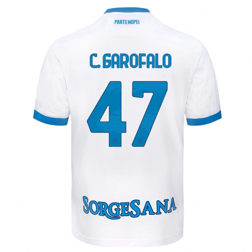 Danxen Mulher Camisola Christian Garofalo #47 Azul Celeste Branco Alternativa 2026/27 Camisa Brasil