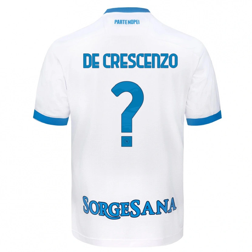 Danxen Mulher Camisola Francesco De Crescenzo #0 Azul Celeste Branco Alternativa 2026/27 Camisa Brasil