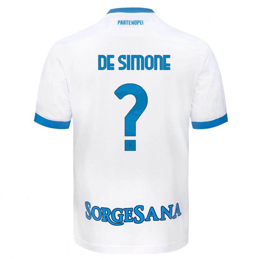 Danxen Mulher Camisola Paolo De Simone #0 Azul Celeste Branco Alternativa 2026/27 Camisa Brasil