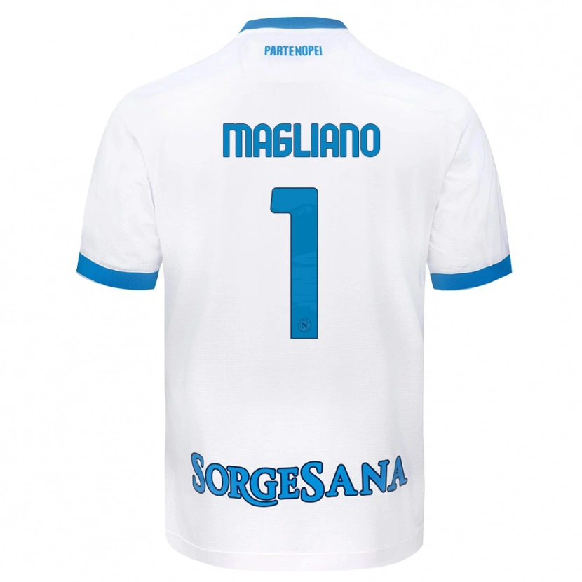 Danxen Mulher Camisola Mattia Magliano #1 Azul Celeste Branco Alternativa 2026/27 Camisa Brasil