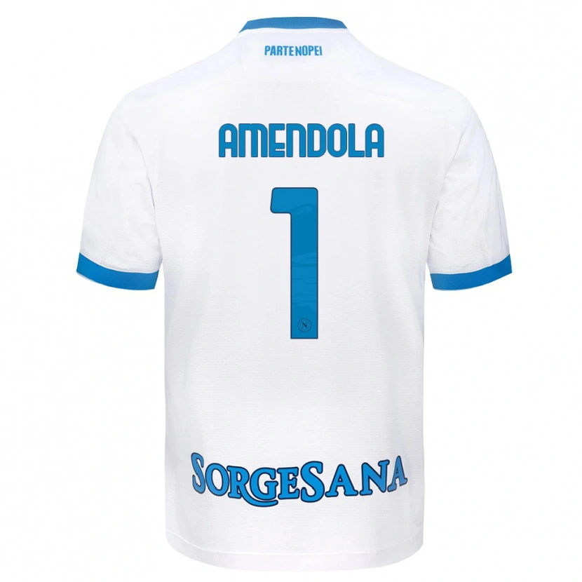 Danxen Mulher Camisola Antonio Amendola #1 Azul Celeste Branco Alternativa 2026/27 Camisa Brasil